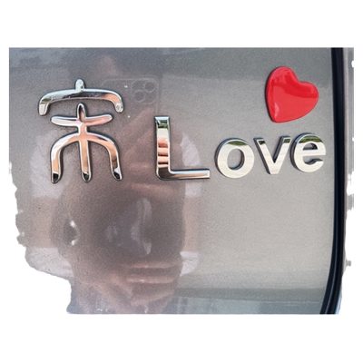 比亚迪宋L创意字母LOVE车贴