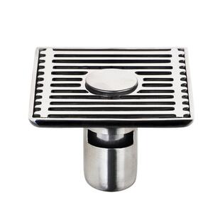 304不锈钢地漏防臭器地漏盖洗衣机方形加厚卫生间两用下水道神器