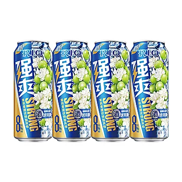 RIO锐澳预调鸡尾酒8度0糖强爽500ml*4罐
