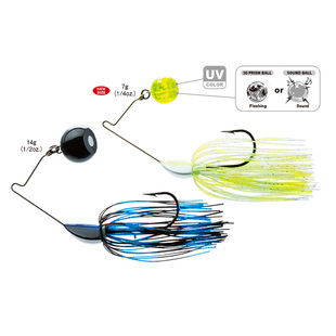 日本友祝YO-ZURI复合亮片蠕虫守护者3D棱镜球淡水海钓路亚鱼饵