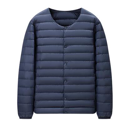 雅鹿羽绒服男轻薄新款秋冬内穿保暖无领轻便打底内恤羽绒内胆男