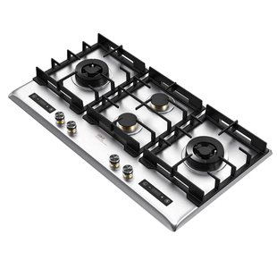 德国莱梅德四眼燃气灶家用 台嵌两用不锈钢定时猛火灶 多眼燃气灶