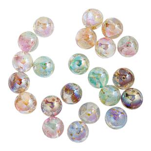 【20颗装】海蒂菱晶珠圆珠DIY手工串珠材料手机链钥匙扣饰品配件