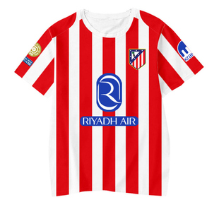 2025马竞队服马德里竞技队足球衣服衫男女半袖速干短袖T恤