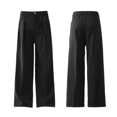 高级感cleanfit黑色西裤