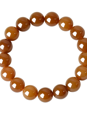 凤飞凰和田玉糖玉佛珠手串