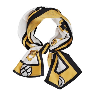 元先新中式女真丝丝巾