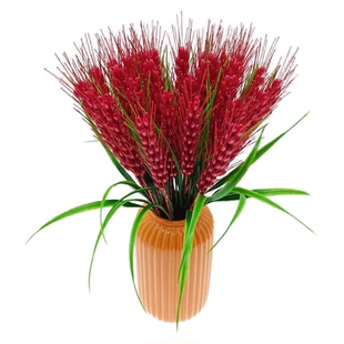 只卖成品手工花束黄金大麦穗金稻穗小麦串珠水稻谷客厅摆件仿真花