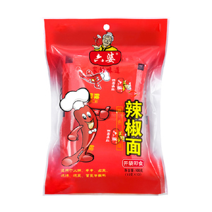 成都六婆辣椒面100g四川特色串串香卤菜蘸料香辣干碟烧烤香辣蘸料