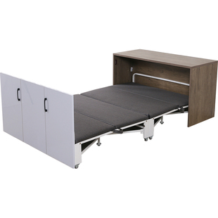 隐形床家用小户型伸缩折叠床隐形书桌一体单人办公室午休床隐藏床