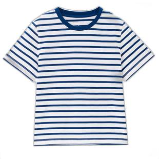 佐丹奴【韩国明星同款】航海系海魂衫纯棉圆领短袖t恤女05325552