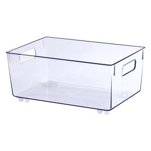 可移动亚克力透明书架带滚轮子大容量加厚书立架置物架书本书包收纳盒初高中书籍装书神器学生教室用书箱滑轮