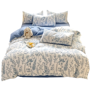 水洗棉被套单件180x220非全棉纯棉单人单独被罩150x200被单褥子套