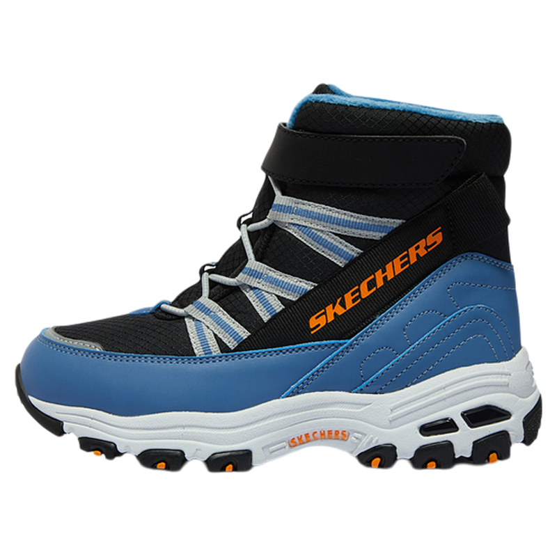 Skechers斯凯奇儿童雪地靴保暖棉鞋男童鞋低筒短靴加绒