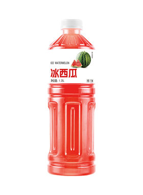 【商超同款】冰西瓜汁果汁饮料1.25L*2大瓶清甜爽口夏季解渴饮品