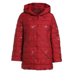 乔万尼2025年新品羽绒服商场同款重磅刺绣连帽气质高级感EI4T612