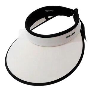 空顶防晒帽女夏季大帽檐026新款防紫外线遮阳骑车吹防翻太阳帽子