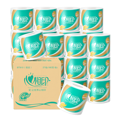 心相印4层家用整箱装卷纸