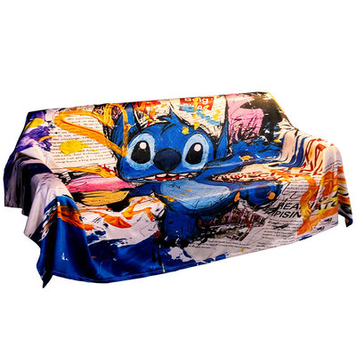 卡通潮沙发巾坐垫防尘