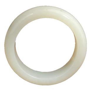 王实斋珠宝/俄料和田白玉手镯内径62mm支持复检带鉴定证书T28