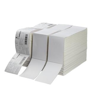 折叠三防热敏标签纸76x130空白一联单快递打印纸100*100*150E邮宝邮政物流小包速卖通电子面单标签贴纸可定制