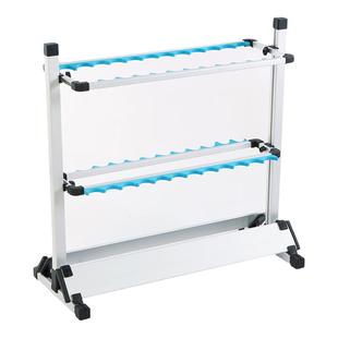 铝合金鱼竿展示架海竿路亚竿抄网支架鱼竿收纳摆放架鱼竿架子家用