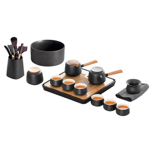 南山先生功夫茶具套装家用客厅简约陶瓷干泡茶盘轻奢现代小套礼盒