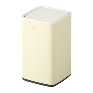 按压式垃圾桶家用客厅厨房卧室卫生间轻奢奶油风高颜值带盖新款