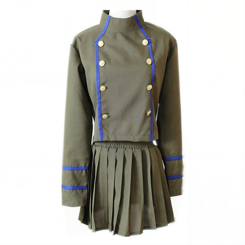 日本动漫家庭教师库洛姆骷髅cos服女 军制服裙cosplay服装送眼罩