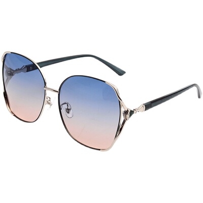 时尚镶钻白色太阳镜女