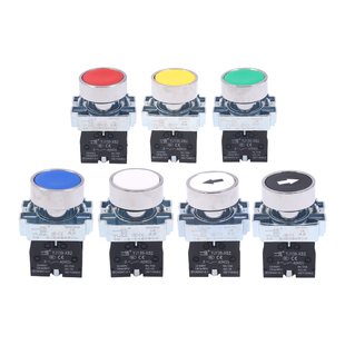 一佳按扭XB2-10BN启动BA31按压式按钮开关自复位电源42启停22mm绿