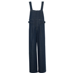 夏莫卡原牛蓝背带裤女2025新款阔腿活性染不易掉色牛仔连体裤6831