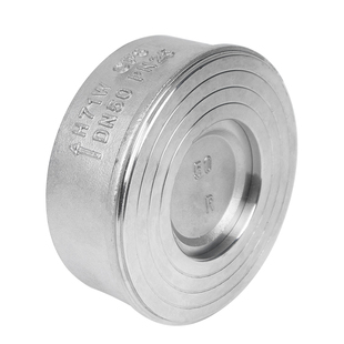 不锈钢对夹式止回阀 H71W 201 304单向阀止逆阀耐高温DN25 50 100