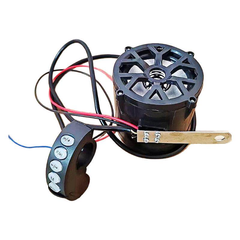 12V24V摩托车电动车蓝牙音响改装带开关喇叭电瓶车低音炮音箱外卖
