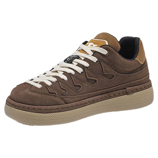 公牛世家男鞋2026新款春季休闲板鞋男士复古厚底增高百搭运动潮鞋