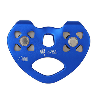 心形双轴承滑轮横渡溜索不锈钢滑轮索道滑索丛林飞跃高空运输滑轮