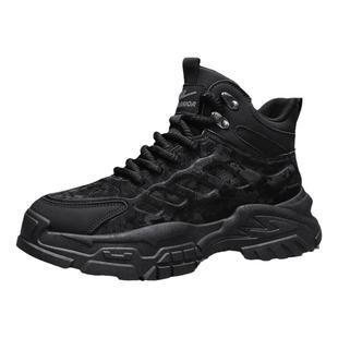 回力马丁靴男冬季加绒棉鞋高帮英伦风复古户外登山防滑黑色工装靴