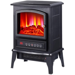 德卡森欧式壁炉取暖器仿真3D火焰复古电暖炉冬季家用暖风机电暖气