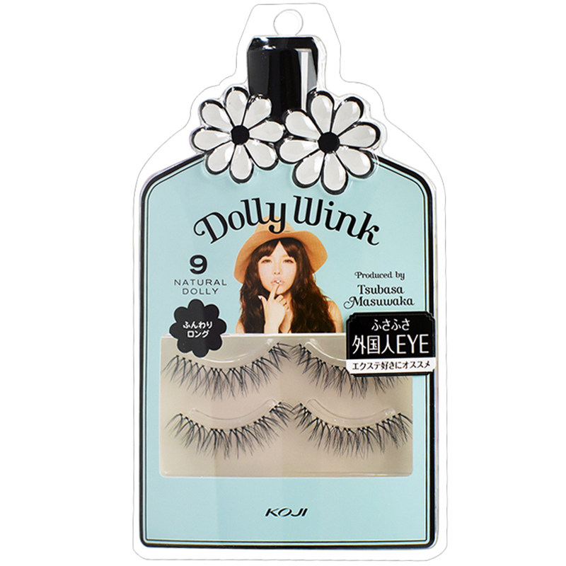 日本益若翼Koji/蔻吉 Dolly Wink No.9号假睫毛自然交叉仿真 正品