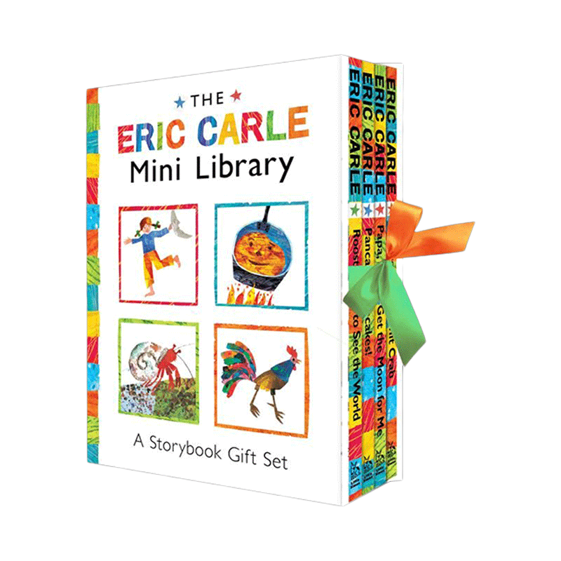 英文原版绘本 Eric Carle Mini Library 艾瑞克·卡尔迷你图书馆套装 4本精装 英文版 进口英语原版书籍儿童外文书