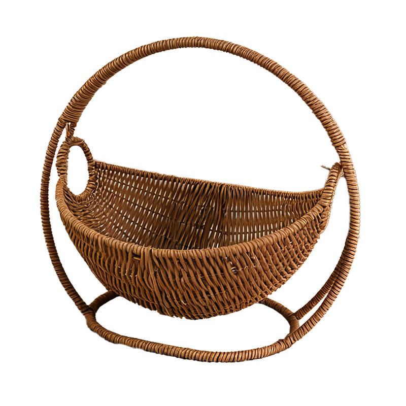 仿藤编猫窝夏季凉爽透气手工编织猫咪吊篮悬挂式狗狗摇篮荡秋千