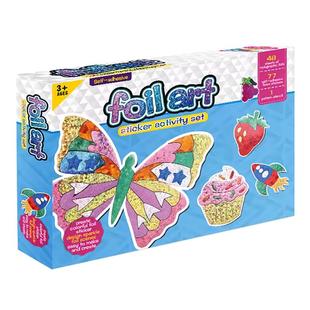 Foil art crafts for kids欧美儿童铝箔趣味艺术粘贴手工玩具礼物