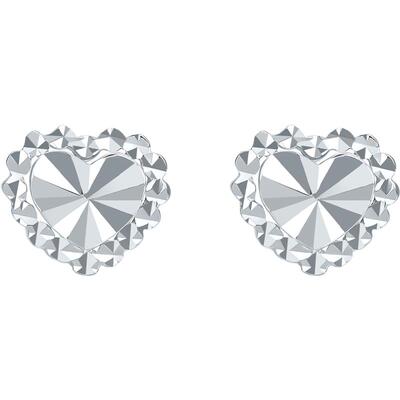 周六福铂金ot950心形耳饰