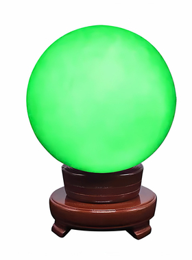 天然荧光石超大摆件夜明珠夜光球