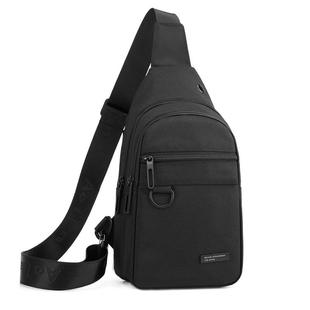 2025新款男士休闲胸包简约时尚牛津布男包单肩包户外便携小挎包