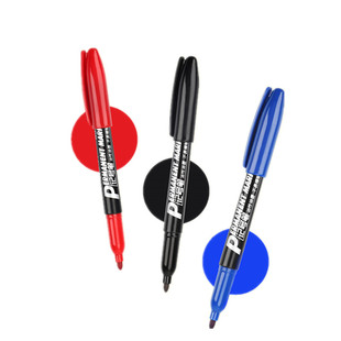 听雨轩记号笔黑色油性不掉色大头笔快递物流大容量马克笔木材单头