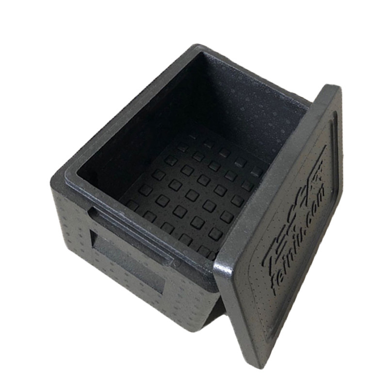 10L海鲜牛羊肉水果生鲜礼盒EPP黑色保温箱物流泡沫箱早餐店包子铺