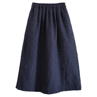 zan原创中长款a字百搭纯棉半身裙