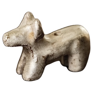 不亦室 吴一延手作金银彩小狗搁置香插两用款 笔搁茶搁香插