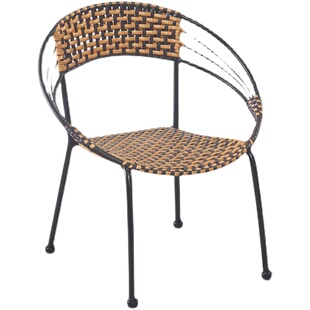 藤编椅子小藤椅家用编织椅子儿童藤椅凳子靠背椅可摞叠成人休闲椅